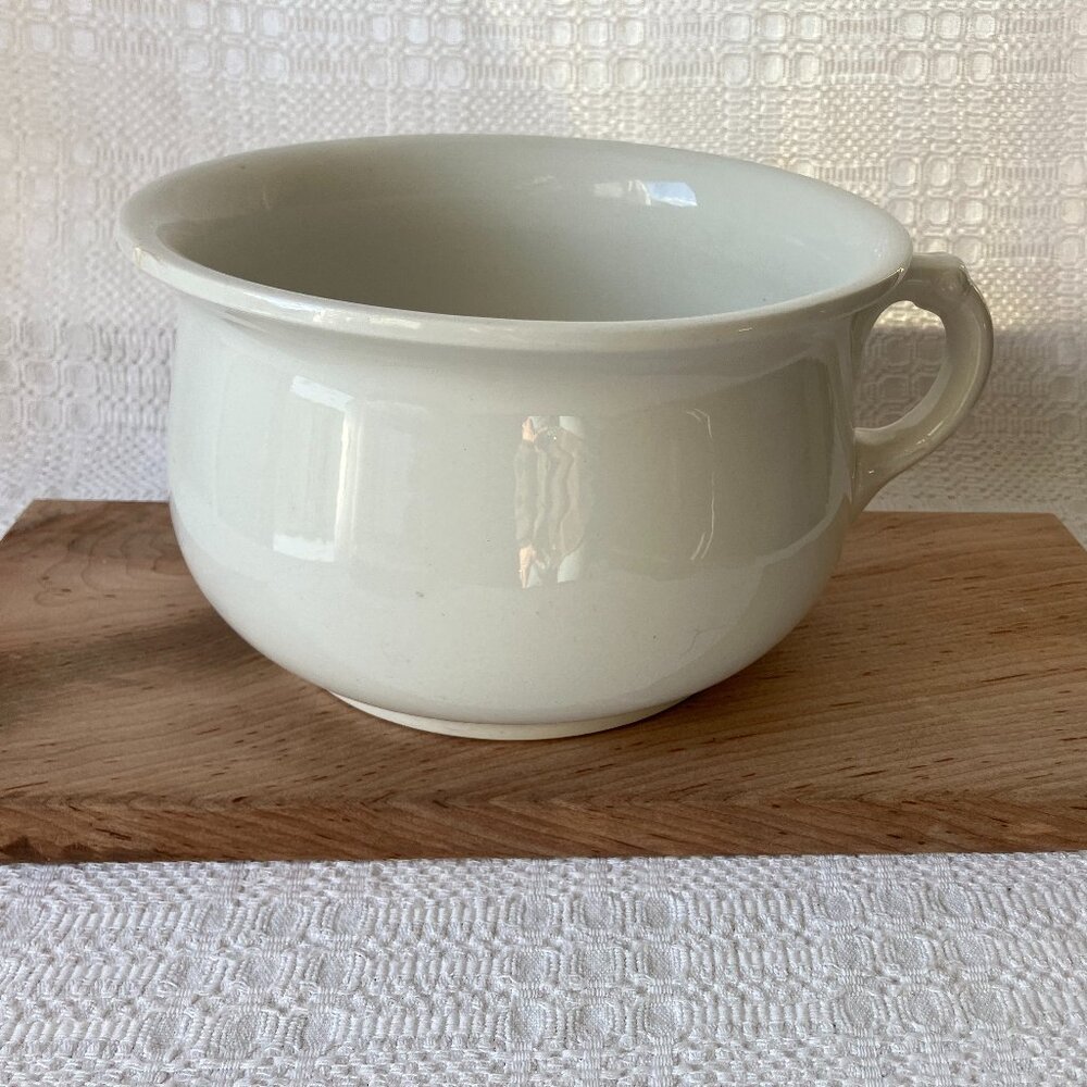 Antique 1800s Ironstone Chamber Pot C S Co. Extra Quality 5.25" Tall - Picture 2 of 11